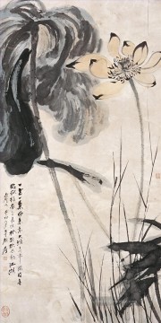 sharing the old woman Ölbilder verkaufen - Chang dai chien lotus 14 old China ink